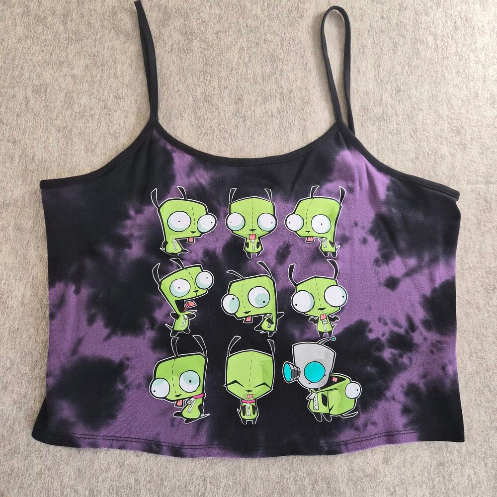 NICKELODEON INVADER ZIM WOMENS GIR CROP TOP SIZE L